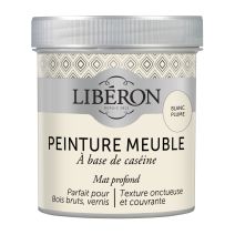 Peinture pour meuble, objet et porte, mat Caséine blanc plume 0,5L - LIBERON
